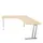 bureau in vrije vorm,HxBxD 740x1600x1600mm,vrije vorm,NE-esdoorn