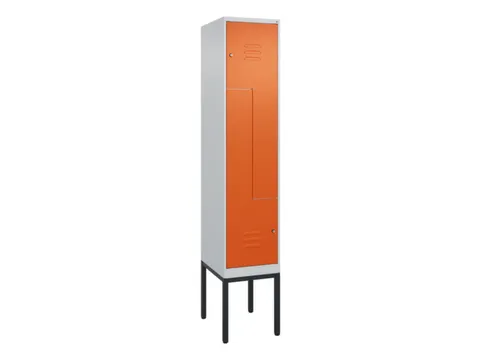 Z-garderobekast,HxBxD 2120x400x500mm,vak B 200/400mm,cil.-slot