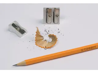 Potloodslijper Metaal 2 Gaats Gebogen Vorm - 3