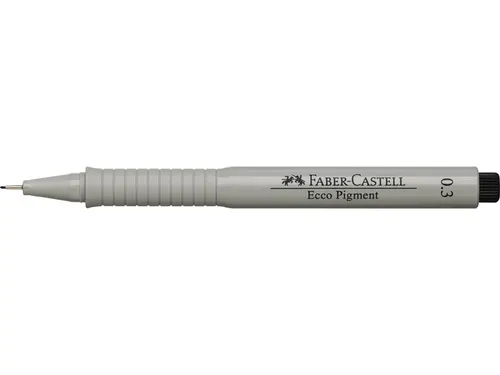 Tekenpen Faber Castell Ecco Pigment 0.3Mm Zwart