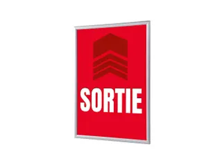 Kliklijst A1 complete set met print "SORTIE" Rood - 1