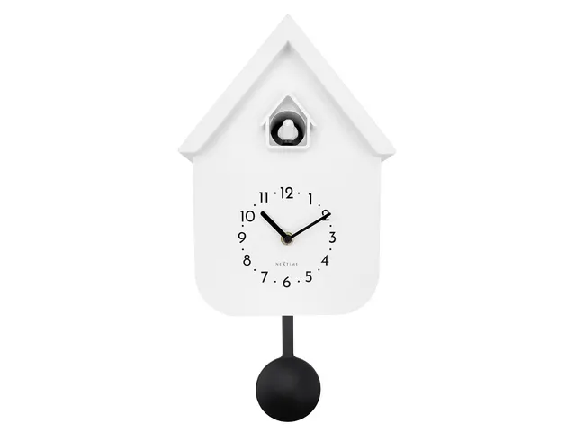 Wandklok NeXtime Twitter 21,5x41,5 cm wit