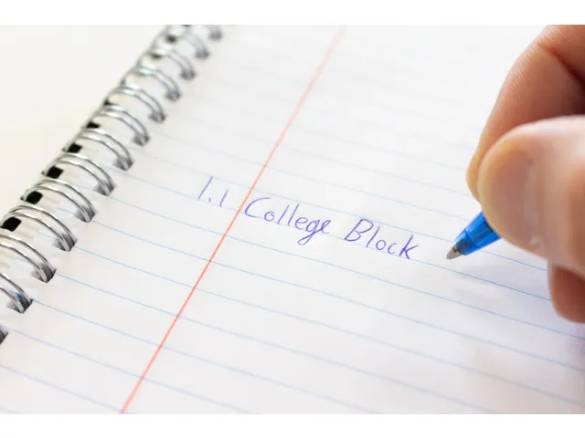 Collegeblok Kangaro A4 zwart gelinieerd 80 vel