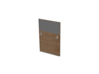 baliepaneel,v. bureau,aanbouw rechts,B 800mm,NT-cherry,BN8078-grijs - 1