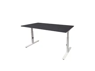 Bureau Linesto Plus Hoogte instelbaar 140x80 houtprint schaduw wit - 1