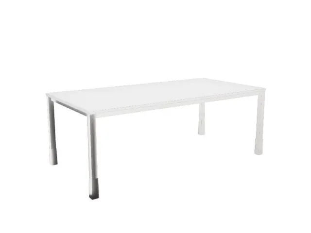 In hoogte verstelbaar bureau,HxBxD 720-840x2000x1000mm,Bl-wit