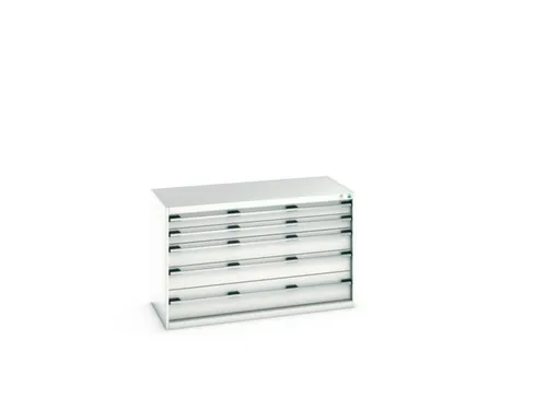 ladekast HxBxD 800x1300x650mm 5laden romp RAL7035 front RAL7035