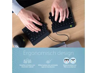 Ergonomisch Toetsenbord R-Go Split Break V2 QWERTY US Zwart - 3