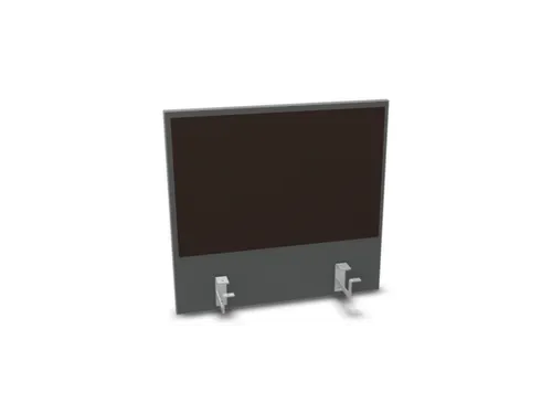 opzetpaneel bureau aanbouw achter MS-donkergrijs BN2036-bruin 600mm