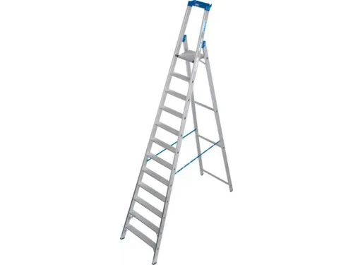 industriële ladder,eenzijdig,12treden m. R13-laag,treden met profiel