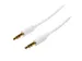 1m slim 3,5 mm stereo/audiokabel M/M wit