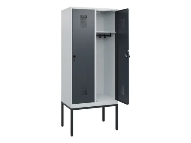 schoollocker,HxBxD 1950x800x500mm,2vak,vak B 400mm,draaigrendel