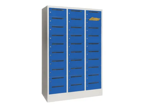 Postsorteerkast 1850x1230x500mm 3x10 Vakken Ral7035 Front Ral5010