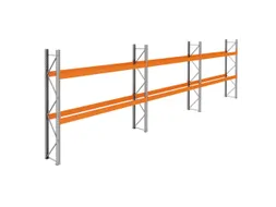 palletstelling,basis+2xaanbouw,HxBxD 3360x11200x750mm,vakl. 3400kg