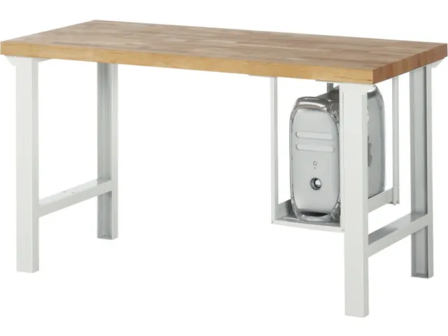support UC,p. établi,HxlxP 500x150-230x500mm,acier,RAL7035
