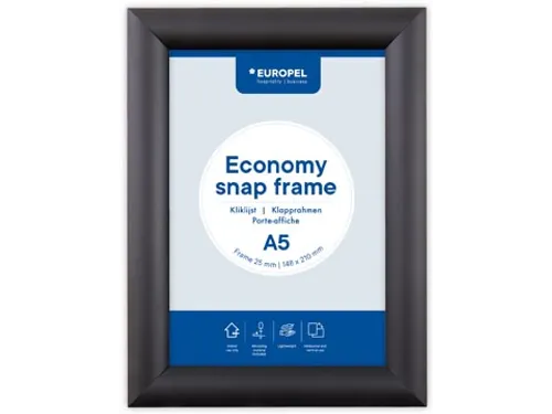 Kliklijst Europel Economy A5 25Mm Zwart