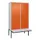 locker voor scheiding van kleding,HxBxD 2120x1200x815mm,4vak