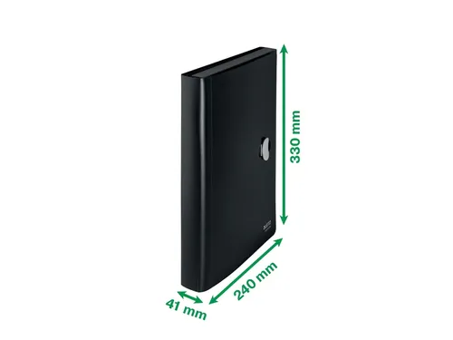 Projectmap Leitz Recycle A4 5 vak PP zwart