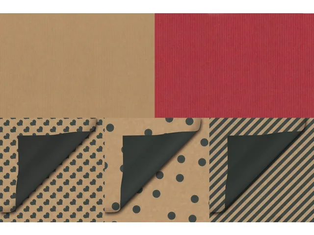 Cadeauzak Special Wrap 12x19cm kraft zwart en wit assorti à 1000 stuk