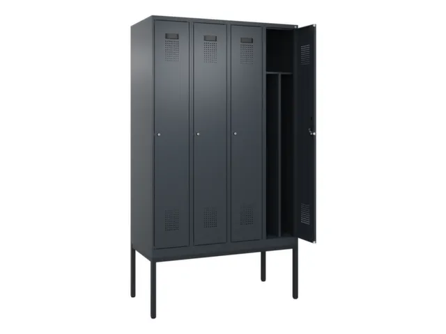 locker voor scheiding van kleding,HxBxD 2120x1200x500mm,4vak