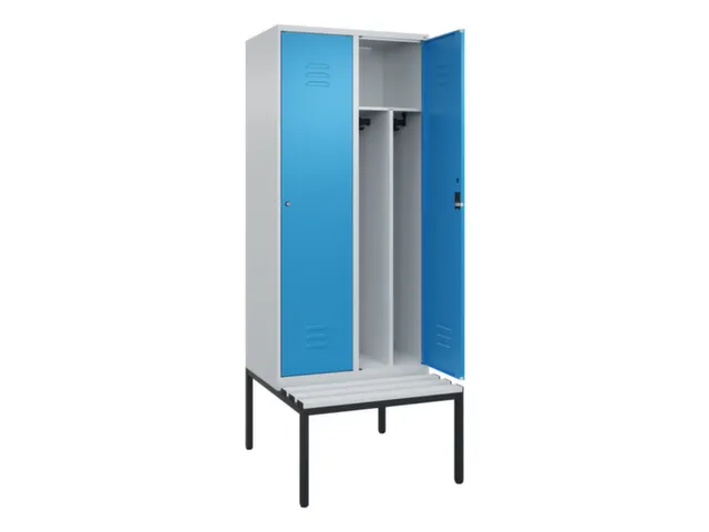 locker voor scheiding van kleding,HxBxD 2120x800x815mm,2vak