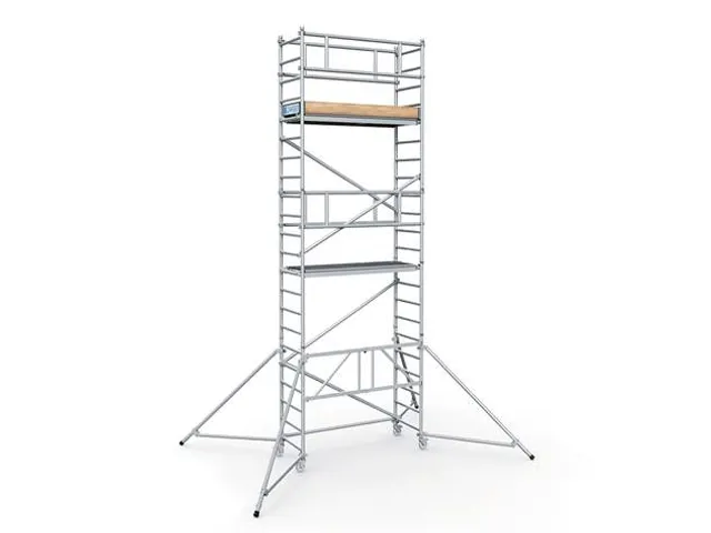 klapsteiger,platform BxD 1800x720mm,steiger H 4,55m,aluminium