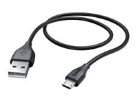 Kabel Hama USB Micro - USB-A 2.0 1.40 meter zwart