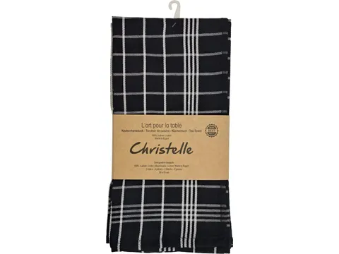 Keukenhanddoeken 100% Coton Made In Egypt 50X70Cm Zwart