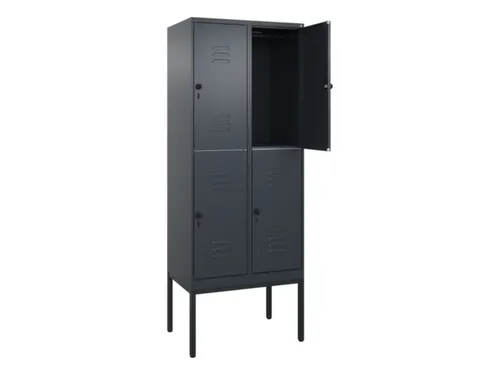 dubbeldekse locker,HxBxD 2120x800x500mm,2x2vak.,vak B 400mm