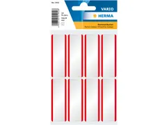 Naametiket Herma 1902 54x19mm Wit Rood Acetaatzijde 16 stuks