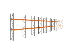 palletstelling,basis+9xaanbouw,HxBxD 3360x19350x750mm,vakl. 3000kg