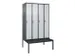locker voor scheiding van kleding,HxBxD 2120x1200x815mm,4vak