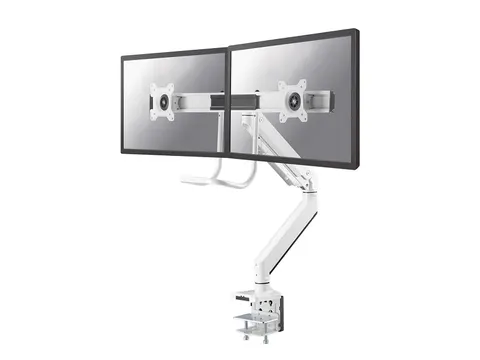 Newstar Monitorarm 2 Schermen Wit Met Hendel D775dxwhite