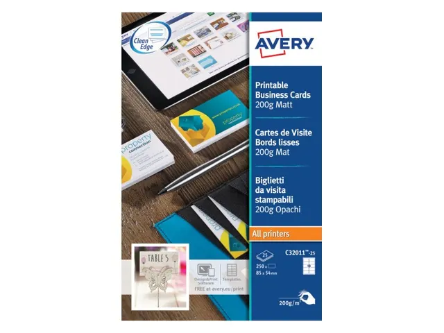 Visitekaart Avery C32011-10 85x54mm 200gr 100 stuks