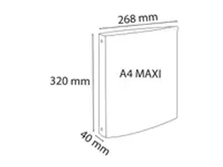 OUTLET Ringmappe PP OPAK A4+ 4R 30mm geel - 2