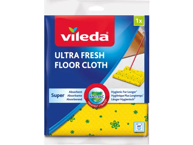Vileda Ultra Fresh Floorcloth super absorberende dweil 50x60cm Geel