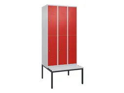 Dubbeldekse dekenkist,HxBxD 2120x900x815mm,3x2vak.,vak B 300mm