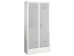 lockerkast v. kinderen,HxBxD 1300x530x300mm,2vak,RAL7035,front RAL5010