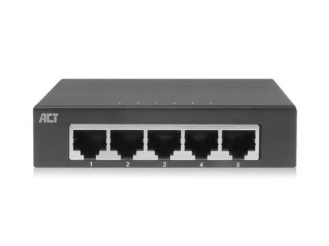 10/100/1000Mbps Netwerkschakelaar 5 Poorten - Metalen Ontwerp