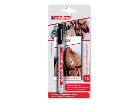 Viltstift edding 8408 schoenmarker rond zwart 0.75mm