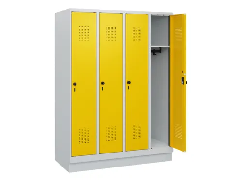 schoollocker,HxBxD 1630x1200x500mm,4vak,vak B 300mm,draaigrendel