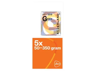 Postzegel Nederland 50-350 gram 5 per vel - 1