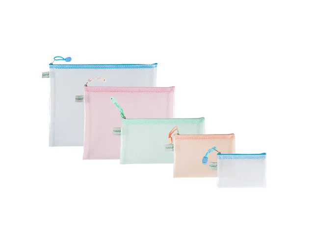 Pochette zip Foldersys EVA A7 bleu pastel