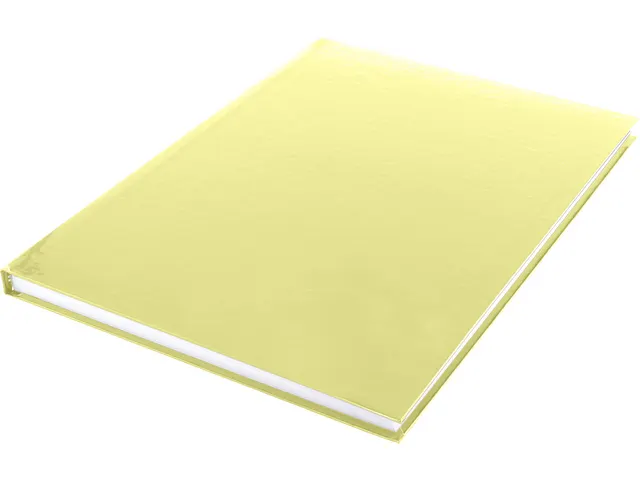 Dummyboek Kangaro A4 geel pastel hard cover 80 blad blanco 100 grams