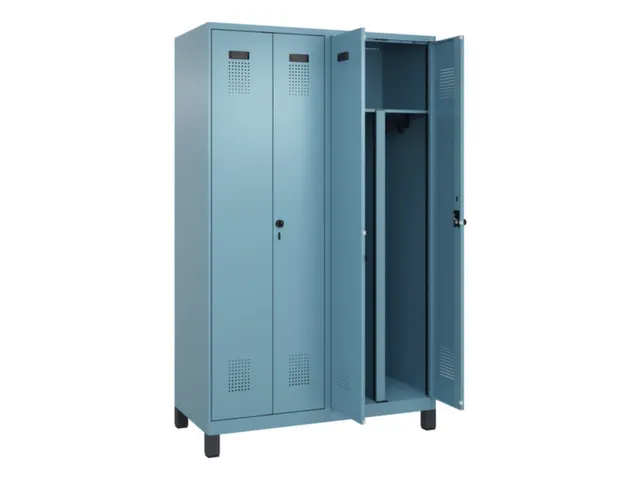 PBM-locker,HxBxD 1950x1200x500mm,4vak,vak B 300mm,draaigrendel