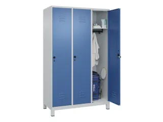 locker,HxBxD 1950x1200x500mm,3vak,vak B 400mm,draaigrendel,voeten - 3
