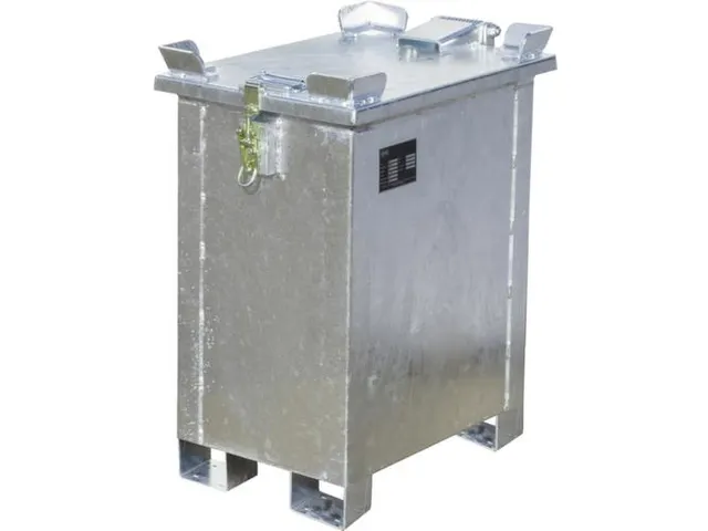 lithium-ion opslagcontainer,30l,HxBxD 750x400x600mm,vuurverzinkt