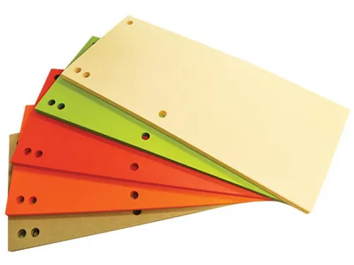 Verdeelstroken karton 1/3A4 235x105mm assorti 100 Stuks