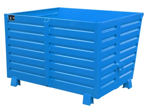 Kiepbak 1000x1500x1200mm 1.5m³ 140kg Draagverm. 2000kg Ral5012