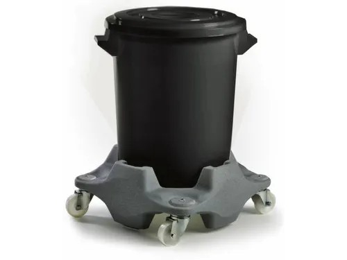 Tonroller,v. 75/100l ton,frame grijs,4zwenkwielen